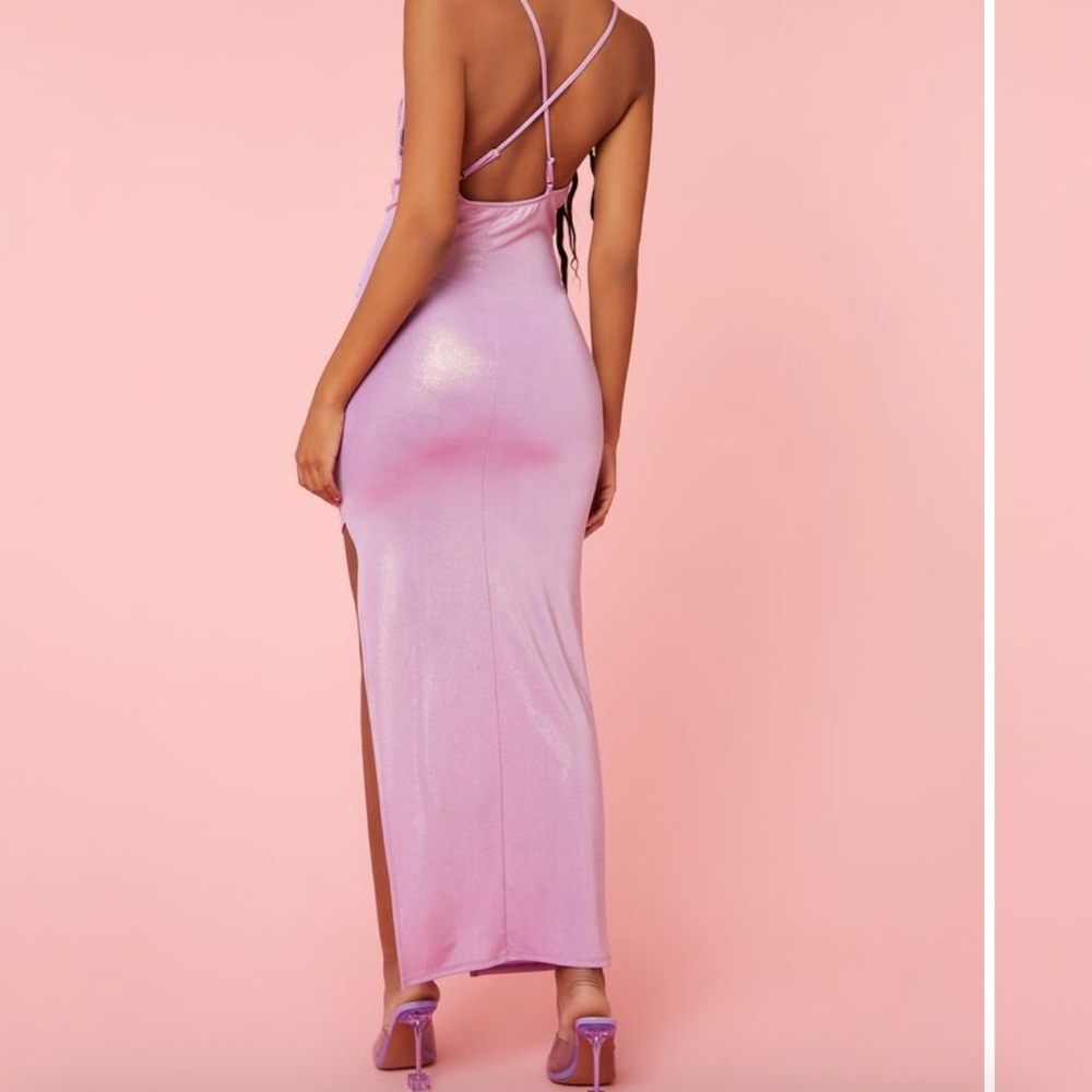 Purple pink metallic dress it’s New!
